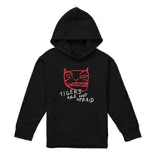 Tigers Are Not Afraid Childrens/Kids Tiger Head Pullover Hoodie