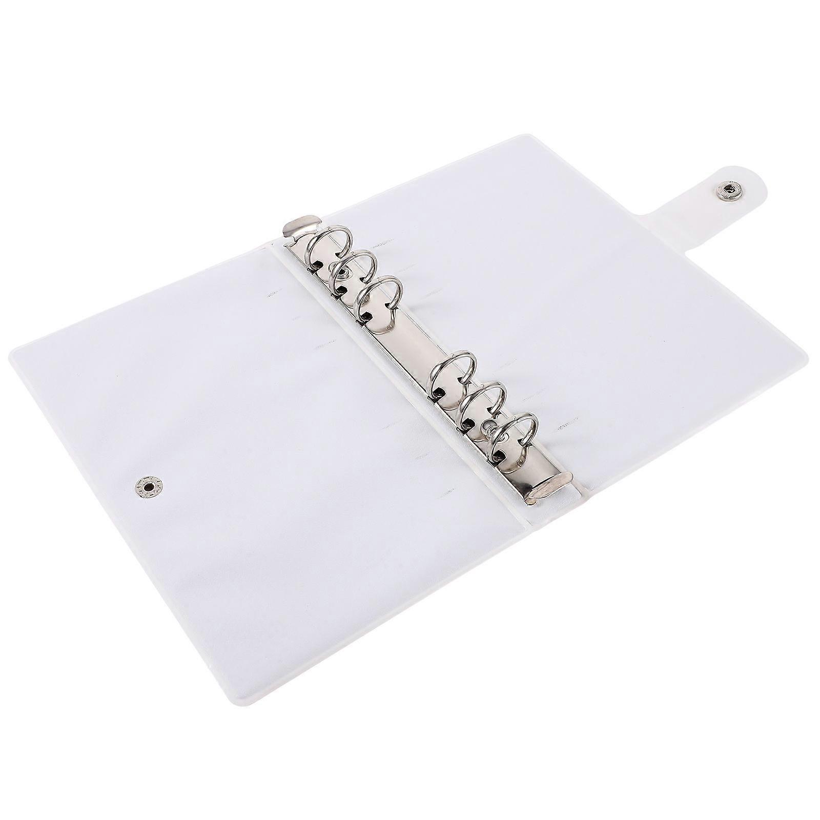 Yellow Plastic Binder Cover for DIY 6-Ring Binder Shell 2Pcs Set