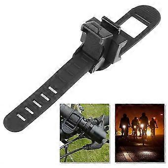 1pc Bracket 360 Rotatable Bicycle Bike Front Flashlight Torch Mount Head Light Holder Clip Quick Release compatible with Cycling Lighting