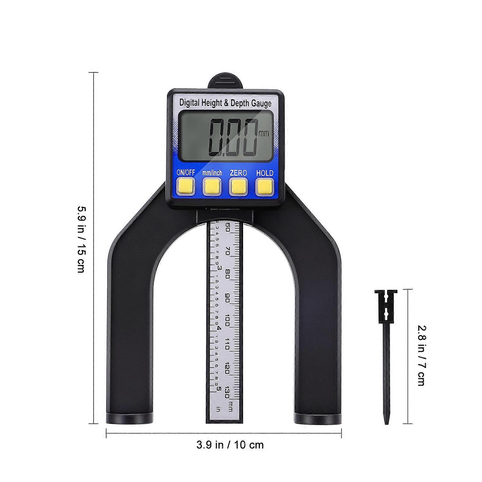Smart Measuring Tool Digital Depth Gauge 2 in 1 with Screen Display