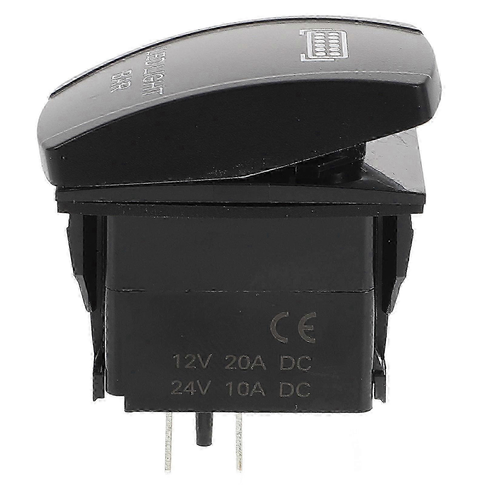 Switch LED Light Bar Switch for Vehicle Modification Black Plastic