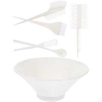 6 Pcs Tintura de Cabelo Coloração Escova Lubrificação Tingimento Pente Ferramenta para Barbearia e Casa DIY
