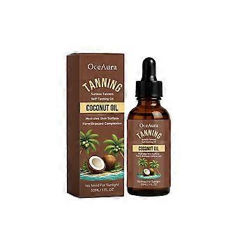 Aceite bronceador de coco, sérum autobronceador gradual, 30 ml