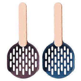 Cat Litter Thickened Plastic Kitten Litter Scoop for Pet Cleaning 2Pcs