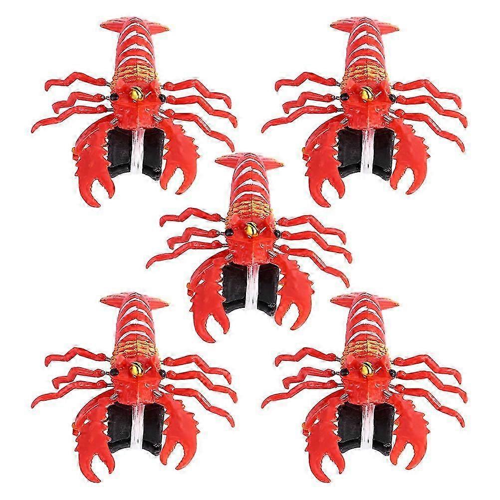 Lobster Clockwork Toy Pulling String Toy for Kids Playing 5Pcs Pack