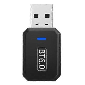 Bluetooth 6.0 Adapter for PC USB Bluetooth Dongle Receiver Transmitter for Desktop Laptop Speaker Plug and Play