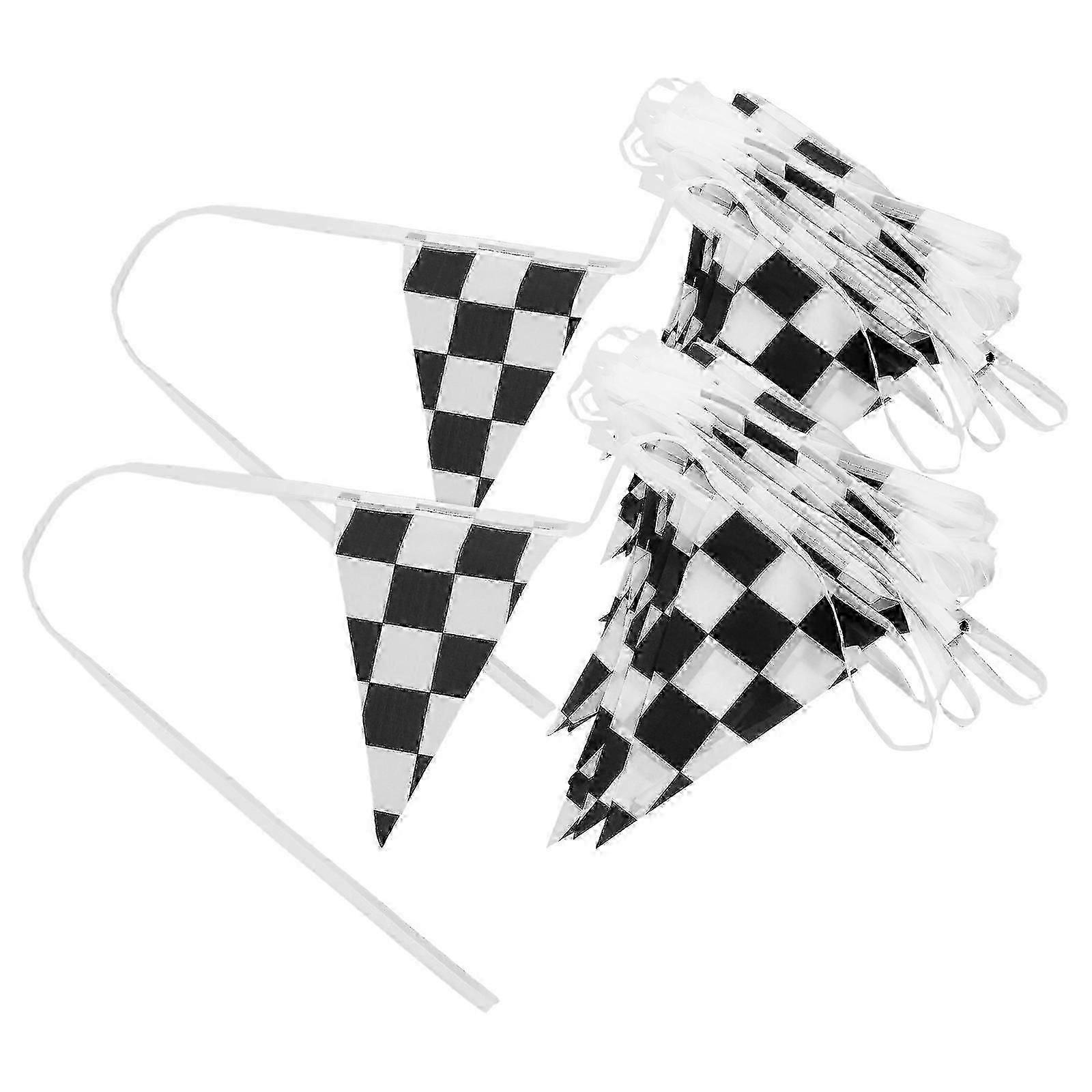 Polyester Triangle Bunting Banner for Party Flags 2Pcs