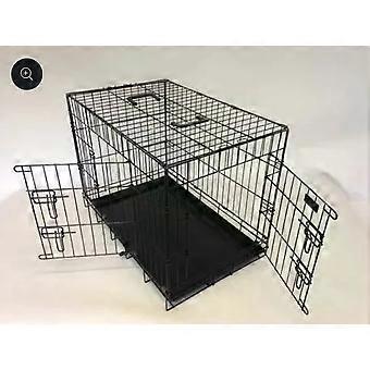 36" L Heavy Duty Deluxe Dog Crate Cage Black Cockapoos, Spaniels, Beagels