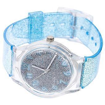 Relógio de pulso infantil com movimento de quartzo e pulseira de silicone para uso diário (1 unidade)
