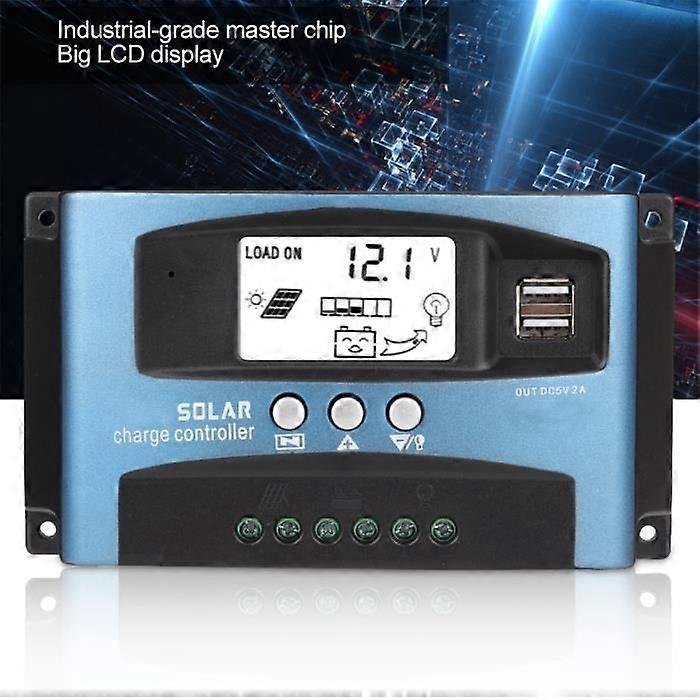 MPPT Solar Charge Controller - Unspecified - 60A - 12V/24V - 5V/2A USB Output - ABS
