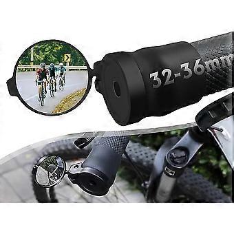 Bike Handlebar Mirror, Mini Rearview Mirror, Collapsible, Rubber Handlebar Mount, Handlebar Mirror, 360 Degree Rotatable Universal Bicycle Mirror for 