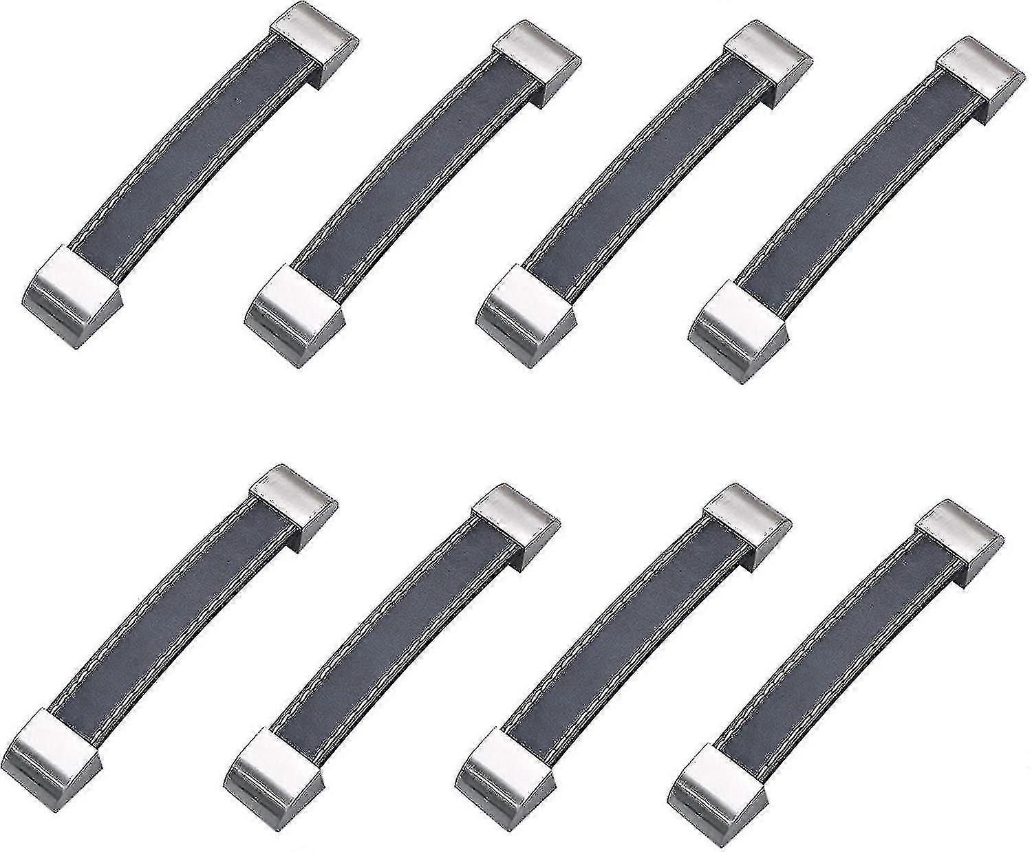 8pcs Rubber Case Strap Handle,leather Cabinet Knobs Door Handle Pull,replacement