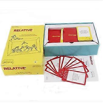 Relative Card Game Funny Family Party Game Conversation Challenge for Adults Teens Group Night Gift Ages 14 Plus