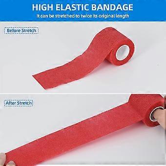Zelfklevende elastische verbanden, 4 rollen (5 cm x 4,5 m), diverse kleuren, ideaal voor huisdieren