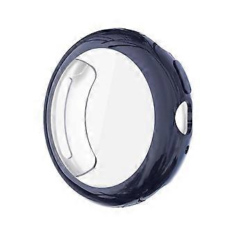 For Google Pixel Watch 4 41mm Electroplated Full Cover TPU Smart Watch Protective Case Blue