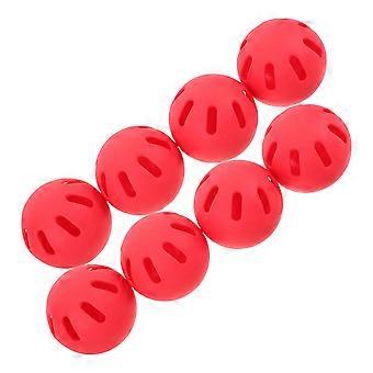 8pcs Baseball Training: Eva Soft Baseballs für das Indoor- und Outdoor-Training - Perforierter Designball für stabilen Flug und Training