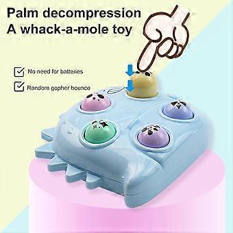 Cute Cartoon Dinosaur Whack-a-Mole Keychain A Nostalgic, Fun and Portable Stress Relief Exercise and Coordination Fidget Toy - Perfect Christmas Gift