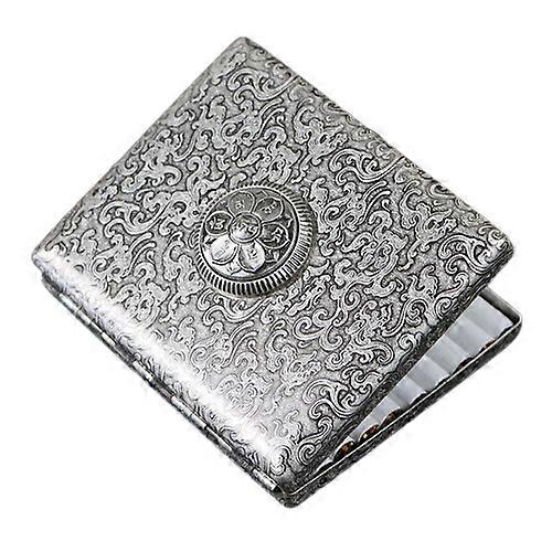 Pure Copper Cigarette Case with Relief Cloud Pattern