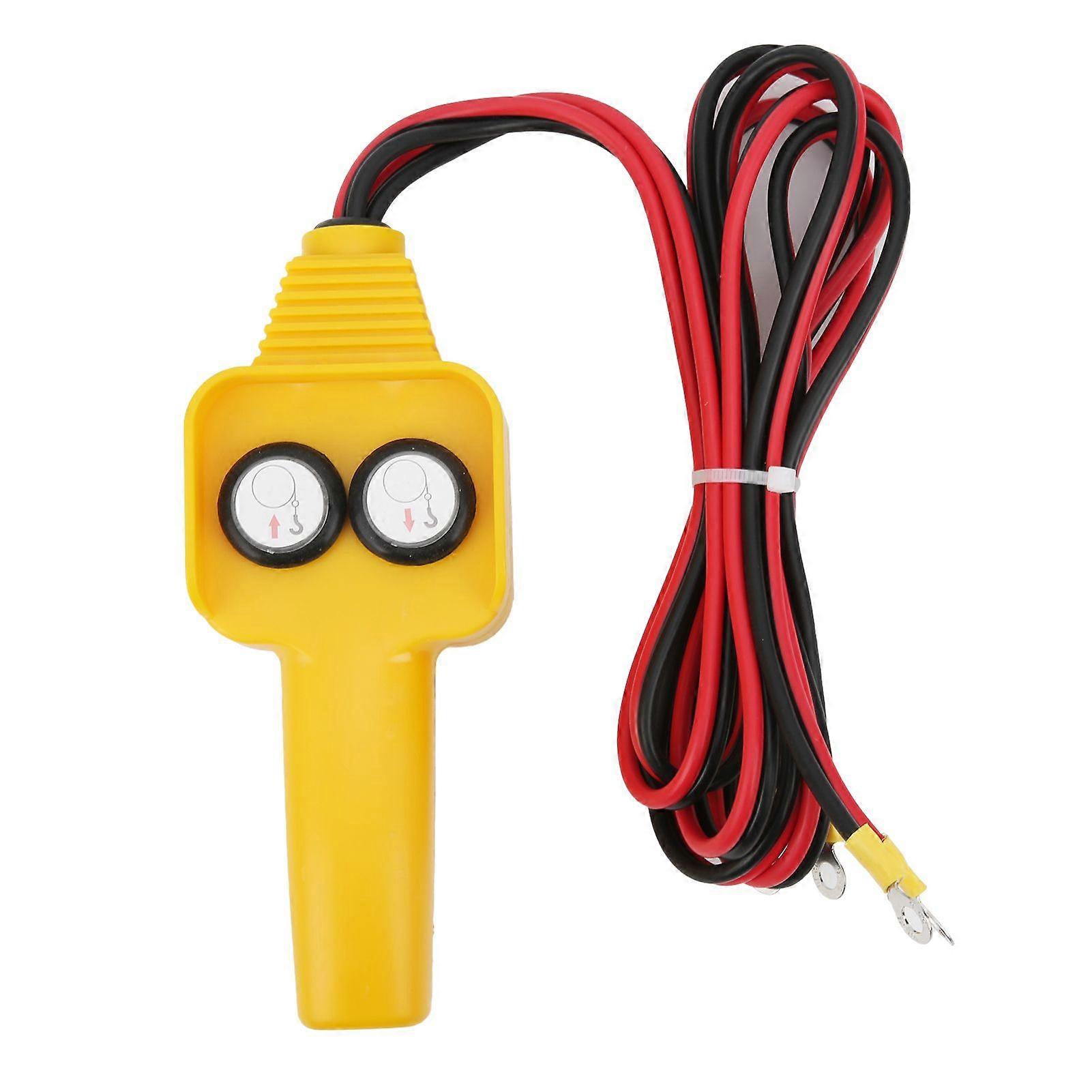 Winch Wired Controller Hand Control Assembly Push Button Style 12V for Capstan 1500lbs5000lbs