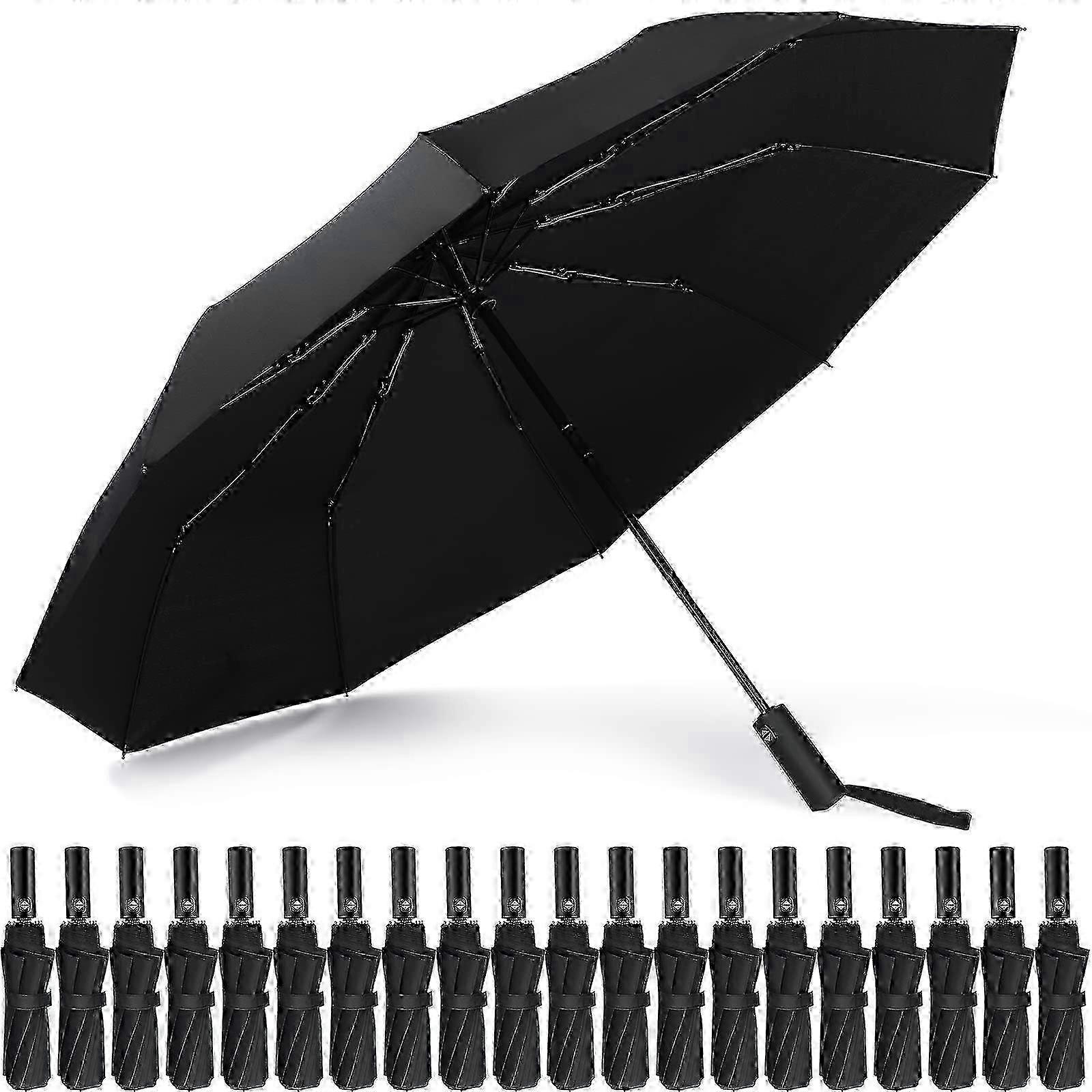10 ribs folding umbrella strong windproof compatible with rain