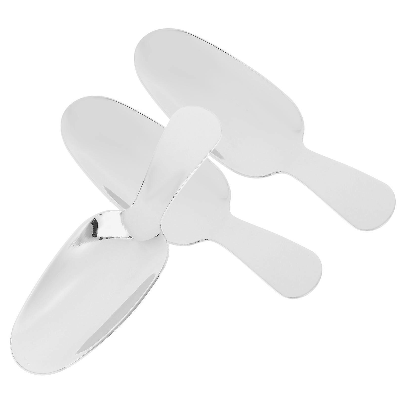 3Pcs Creative Stainless Steel Tea Scoops Practical Tea Spoons Exquisite Teaspoons