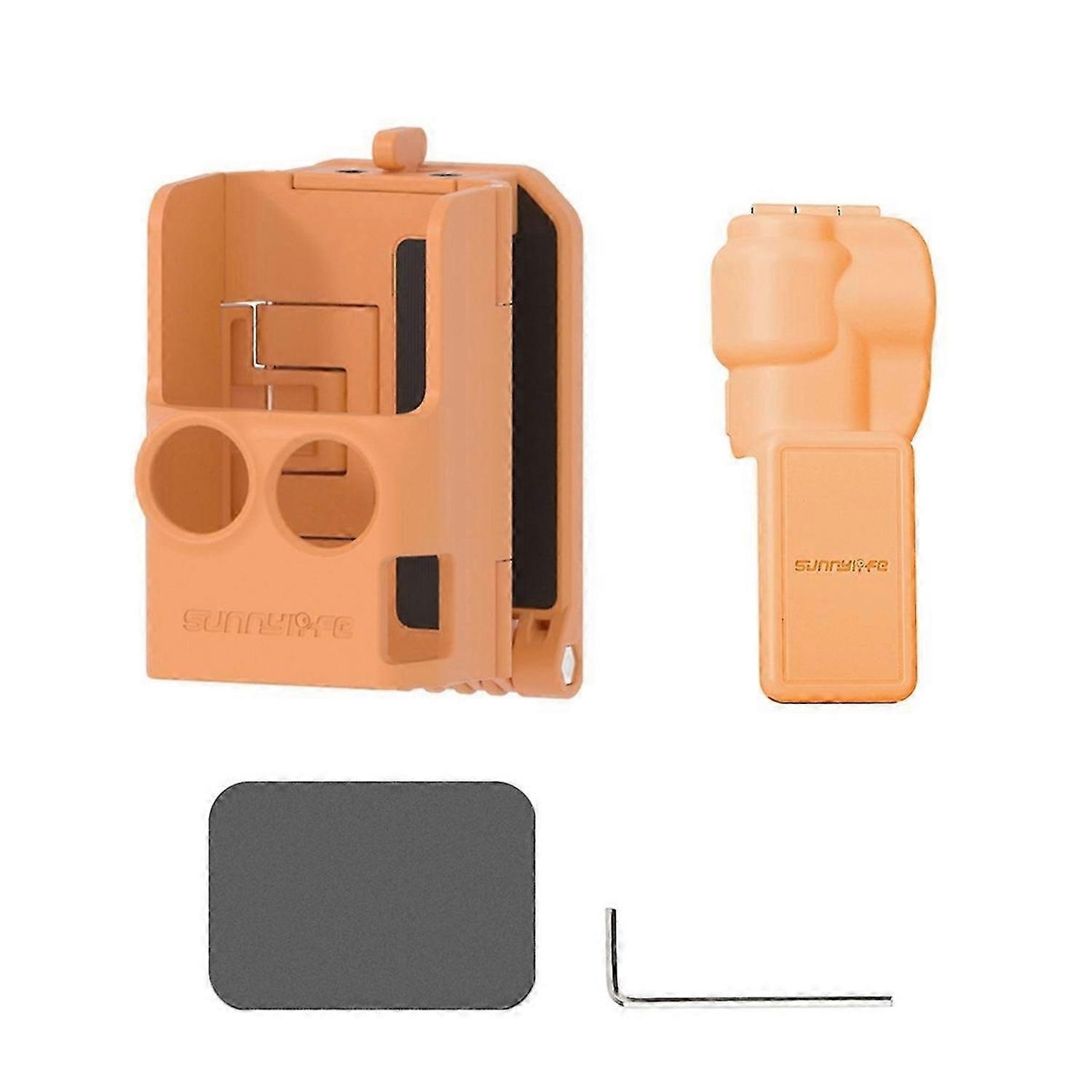 for 3 Desktop Bracket Base+Screen Protective Case Adjustable Stand Mount Orange