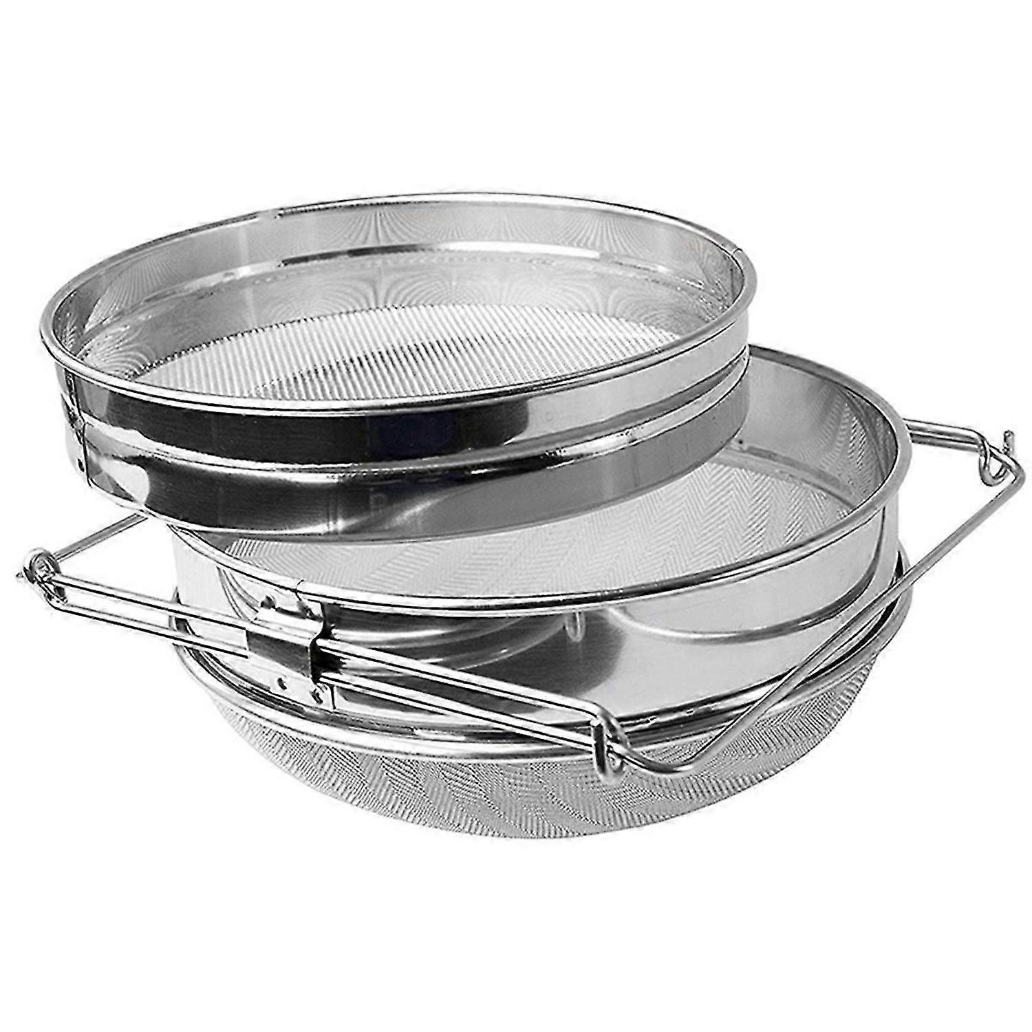 Double-layer stainless steel honey filter Double screen