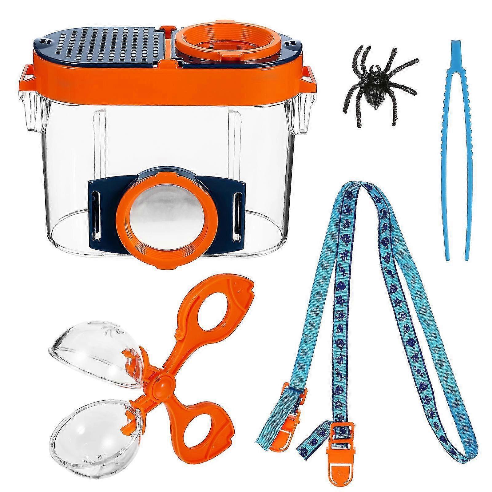 Kids' Magnifying Insect Box Nature Learning Tool Assorted Colors Rectangular Design 1 Set