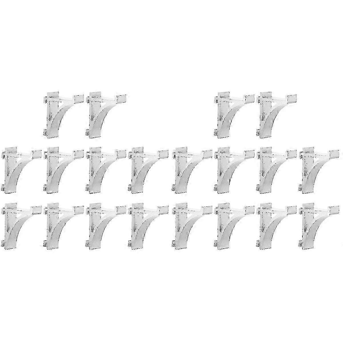 Adjustable Freezer Shelf Brackets 20-Pack for Refrigerator Storage Organization