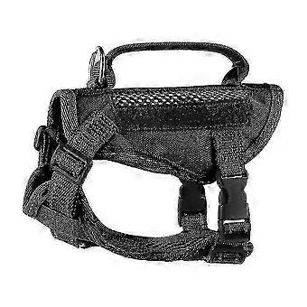 Cat Tactical Harness & Leash Set, Mesh Webbing, Reflective, Adhesive Accessories for Personalization, Compatible with Chihuahua, Yorkshire, Siamese, P