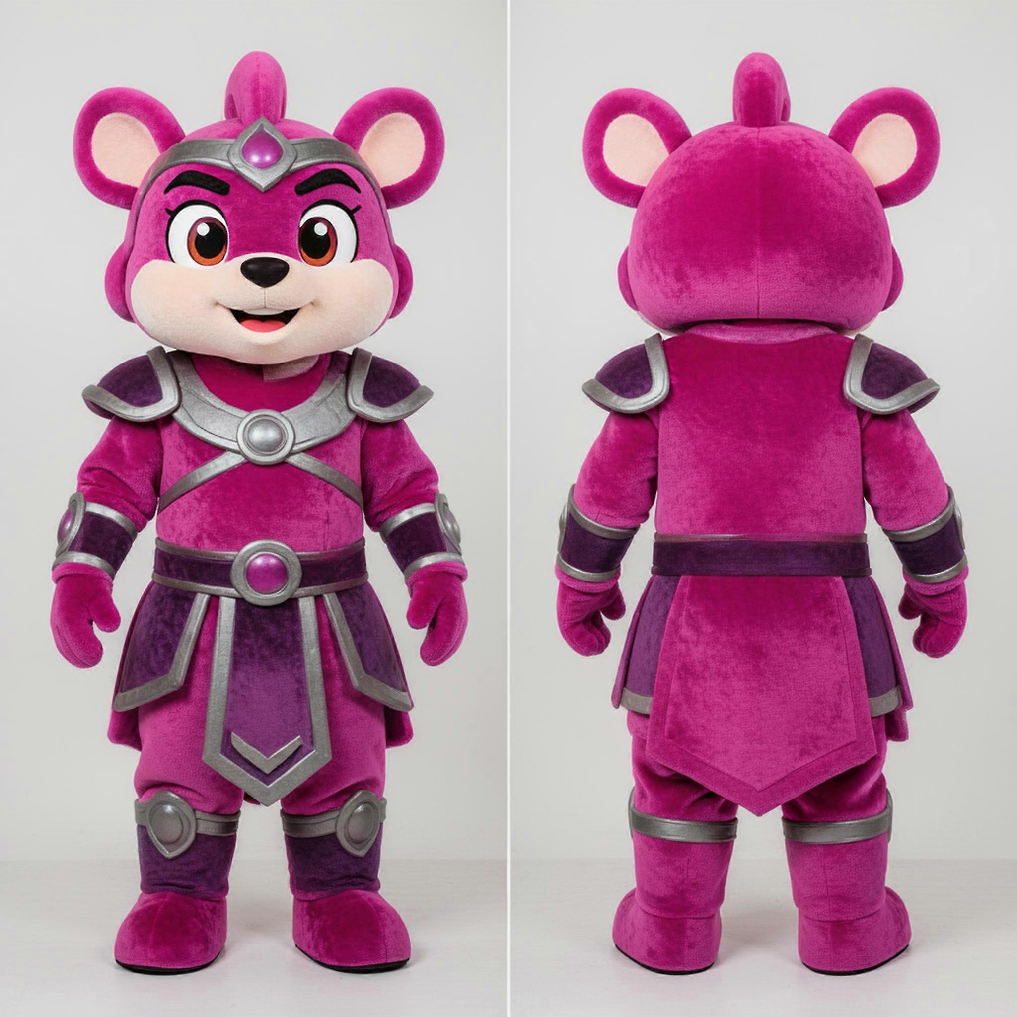 MASTICOT Magenta Velvety Gi Joe Mascot