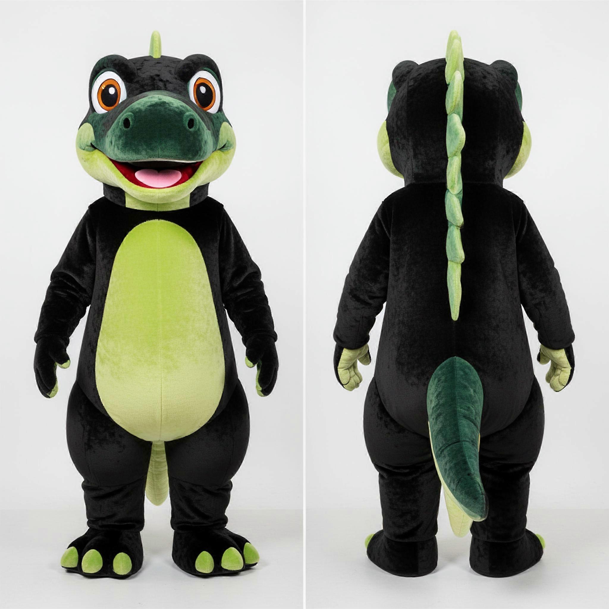 MASTICOT Black Rounded Contours Iguanodon Mascot