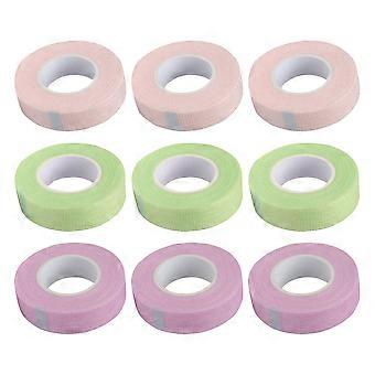 Adhesive Eyelashes Tape Nonwovens Tape for Eyelashes Extension 9 Rolls