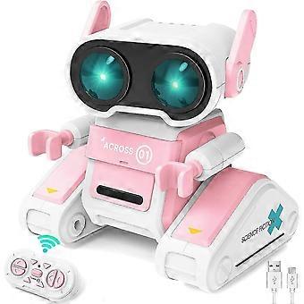 Fjärrkontroll robotleksaker för barn ljud och ljus dansande elektriska robotpojke leksaker pedagogiska interaktiva leksaker
