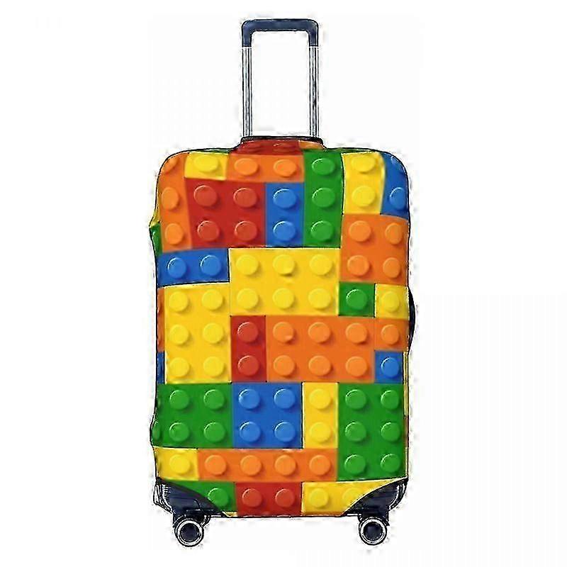 Construction Brick Pattern Luggage Cover