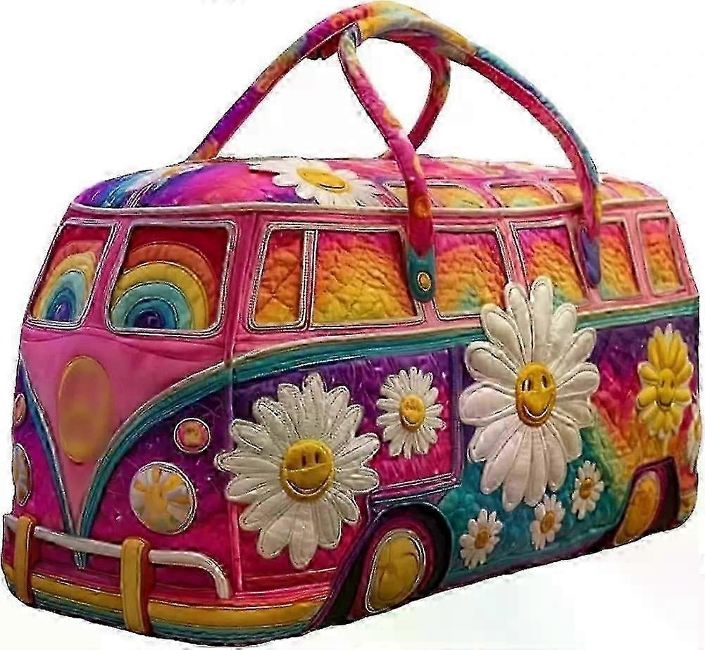 Retro Campervan Quilted Duffle