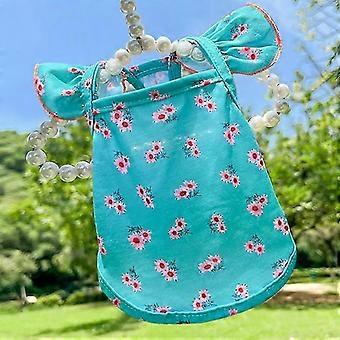 Katoenen outfit met bloemenprint en wijdvallende mouwen