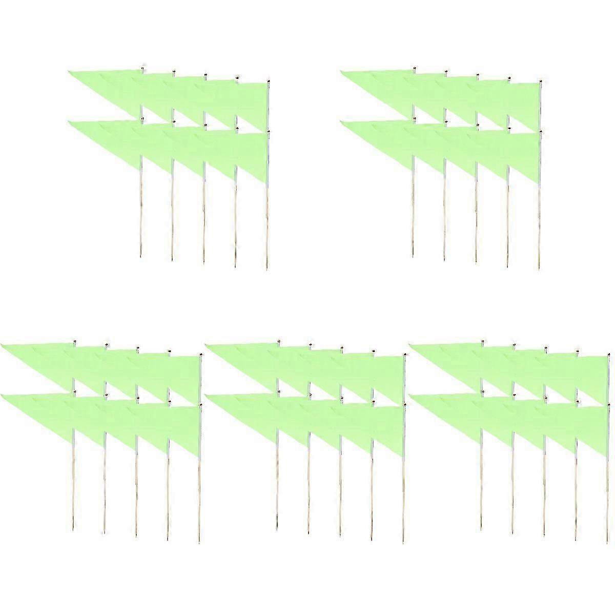 50 pcs Marking Flags Lawn Garden Marking Flags Landscape Flags Construction Marker Flags
