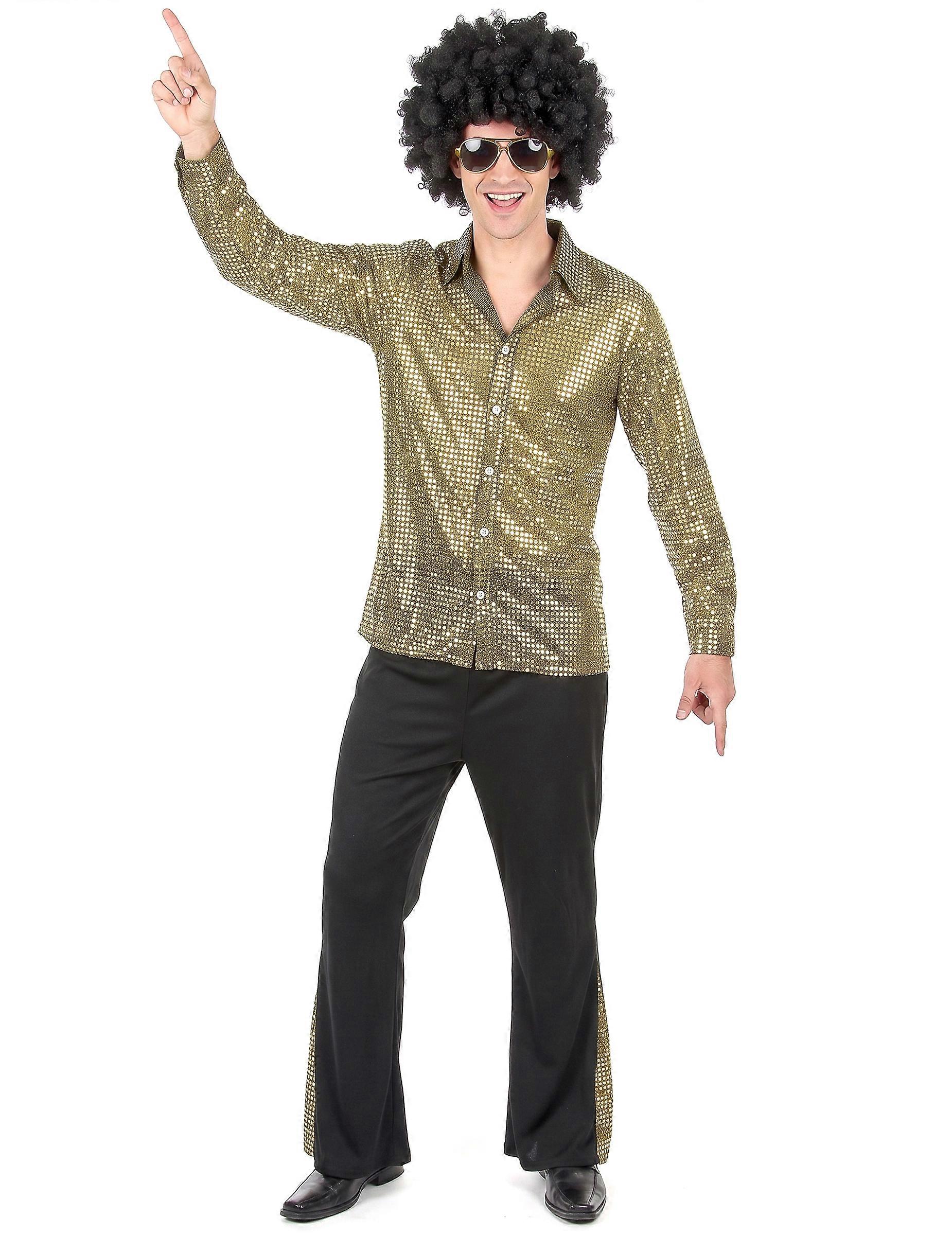 Men's Gold Sequin Disco Costume