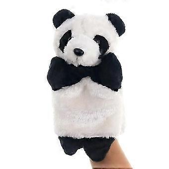 9.8in Panda Plush Hand Puppet Stuffed Animal Pretend Play Toy