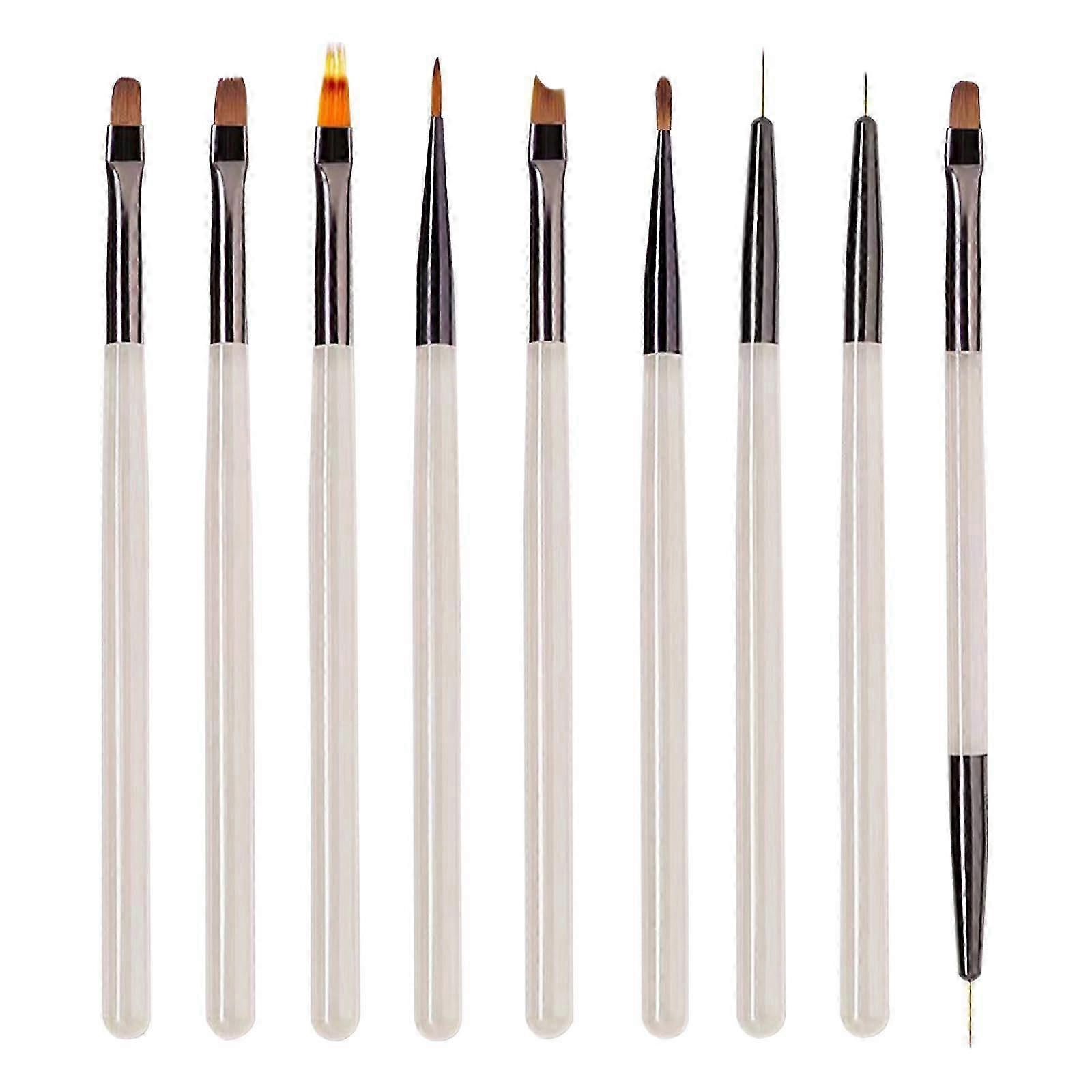 9pc Professional Gel Nail Brush Kit