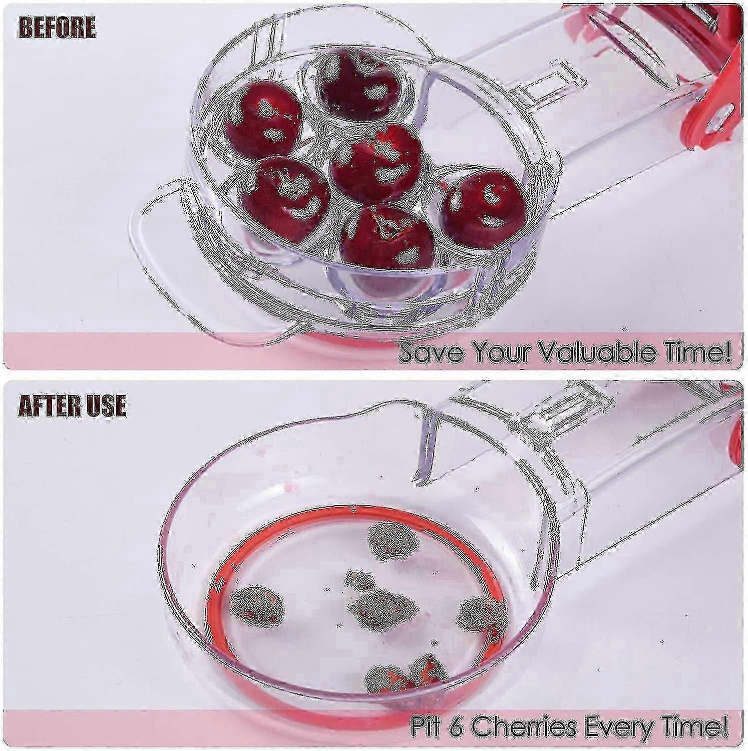 Cherry Pitter,stainless Steel Multiple Cherry Seed Extractor