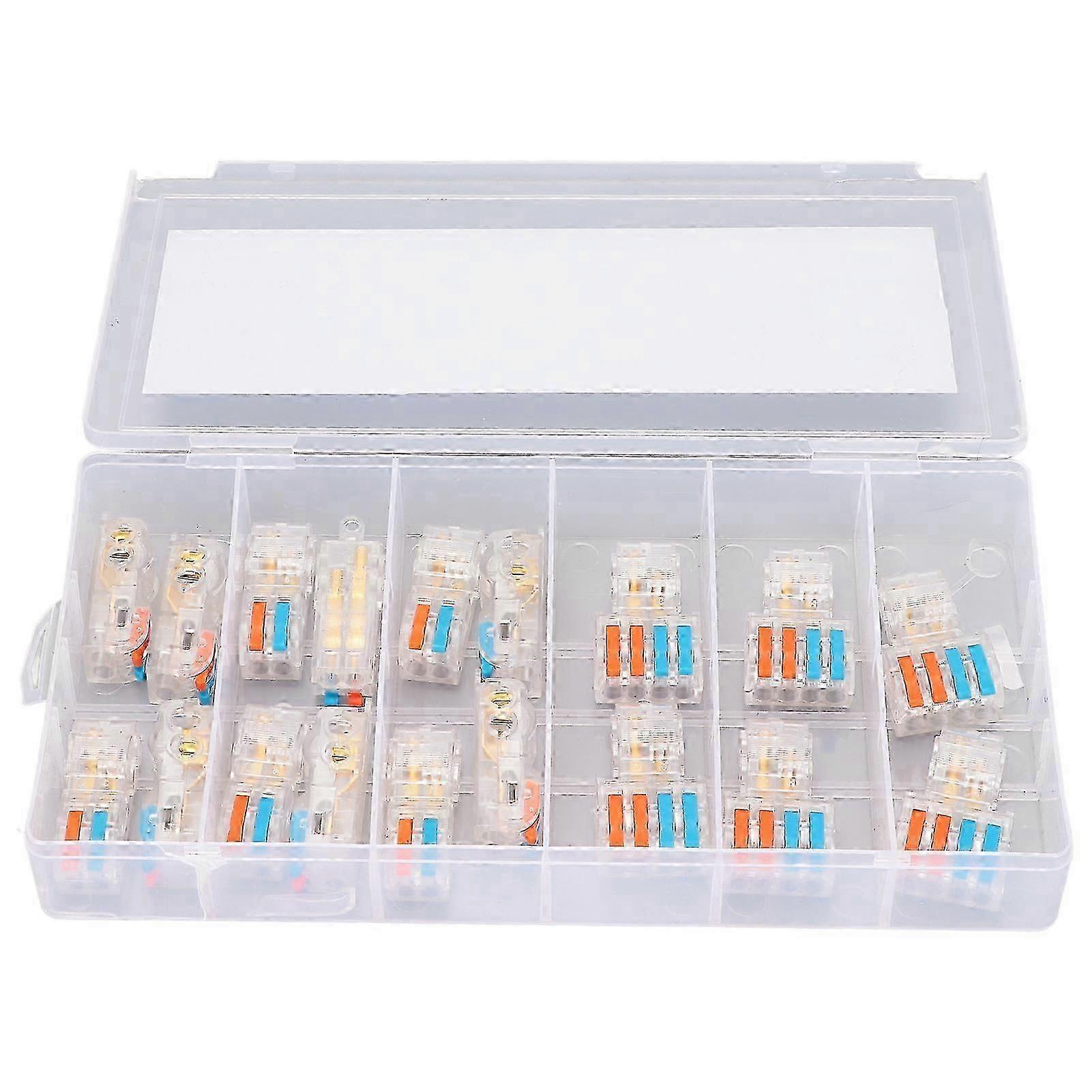 18Pcs Wire Connector T Type Splitter Terminal Block Quick Connection Accessory Set Kit