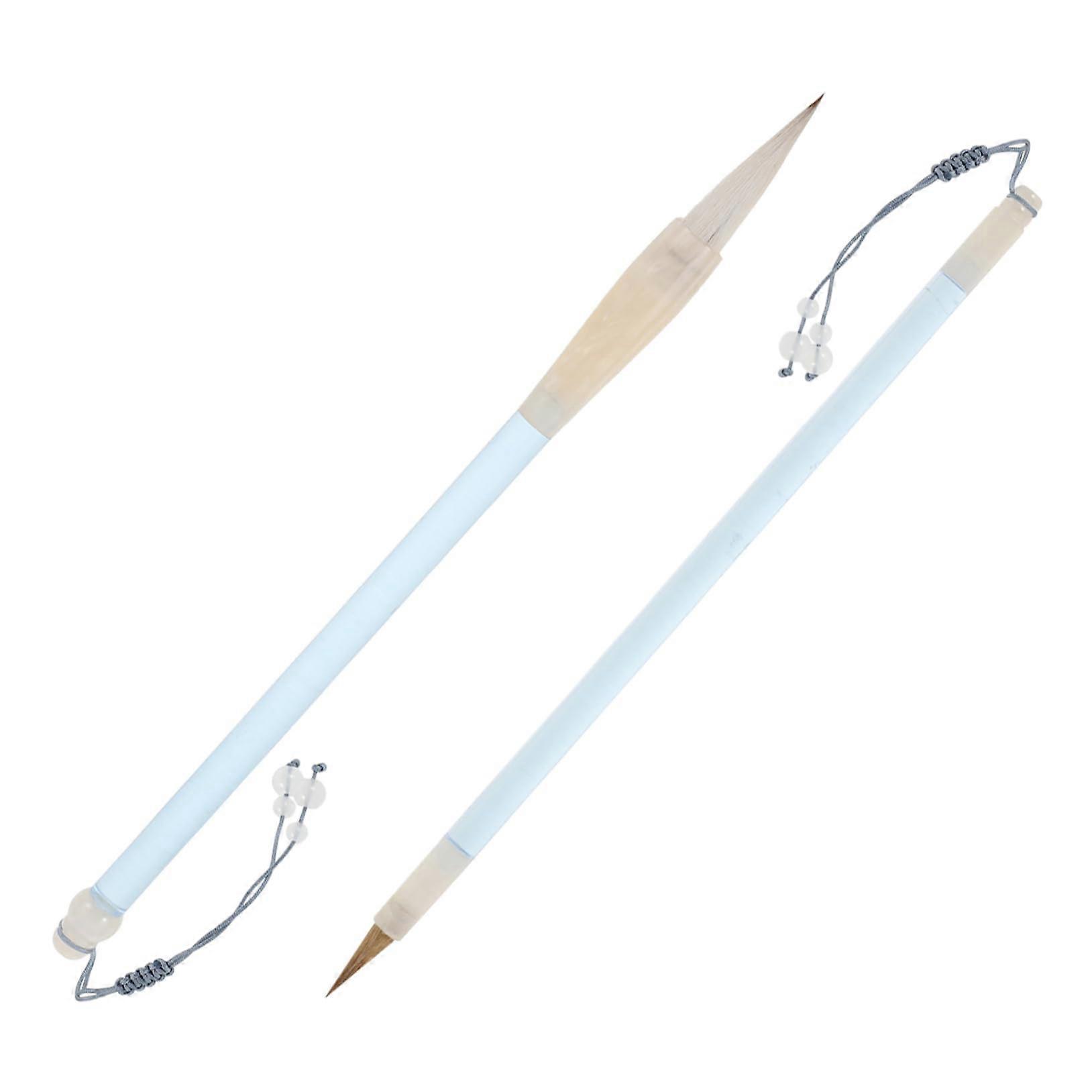 2pcs Chinese Calligraphy Brush Pen Set Fine Tip for Beginners with Precise Stroke Control