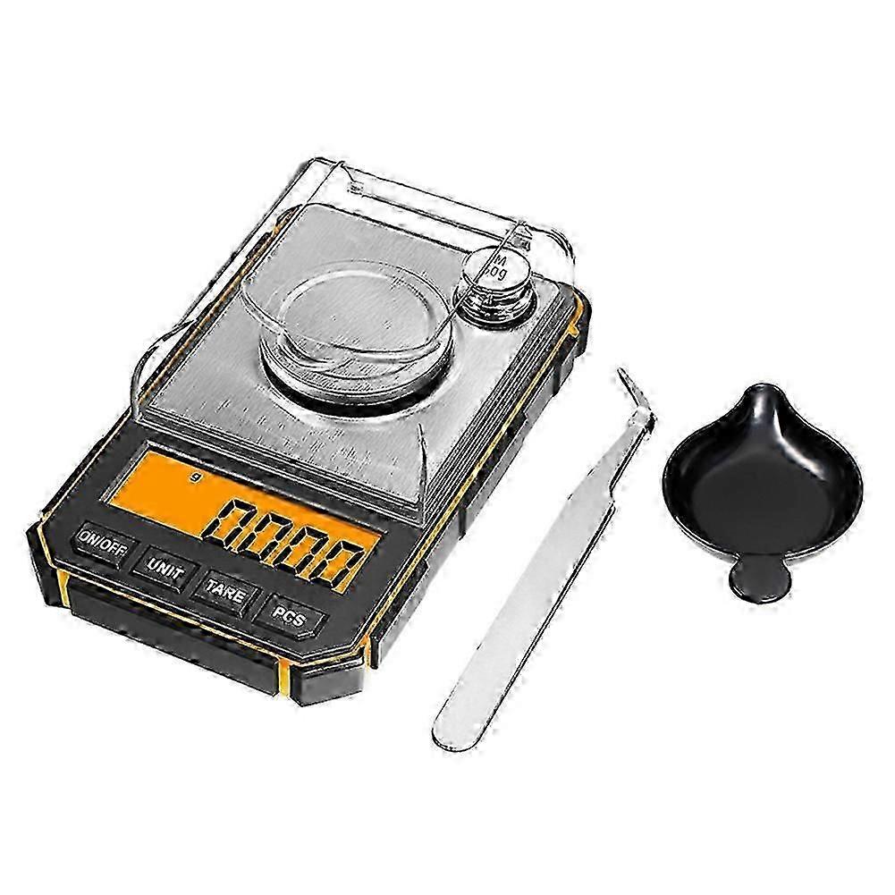 Electronic Digital Scale Portable Mini Scale Precision Professional Pocket Scale 50G Calibration Weights Tare Function simple