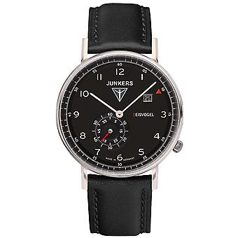 Junkers eisvogel f13 Quartz Analog Man Watch with Cowskin Bracelet 6730-2