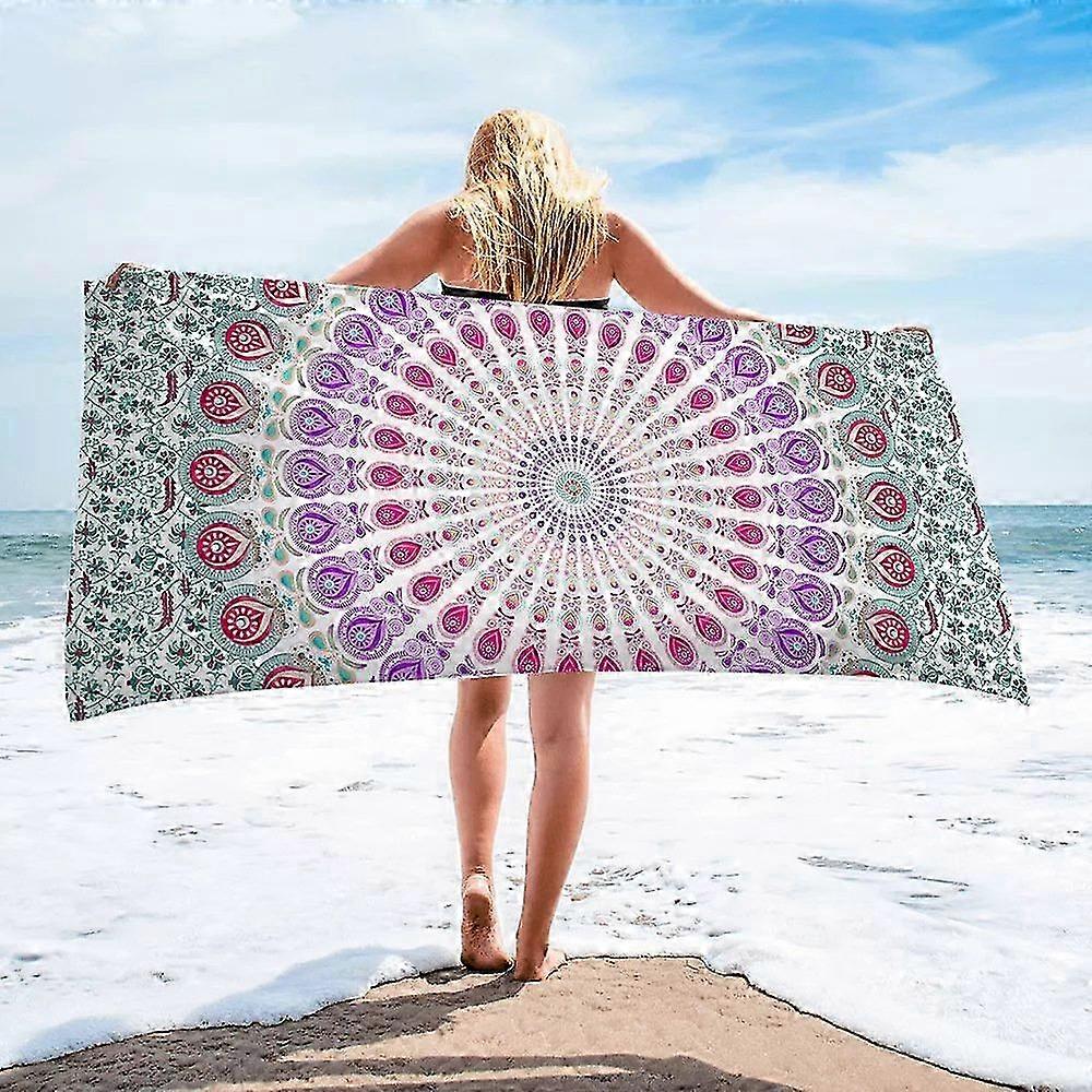 Sand-Resistant Microfiber Beach Towel