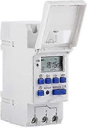 Programmable Digital Timer, Digital Timer, LCD Display, Weekly Digital Time Switch with Programming, DIN Rail Programmable Digital Timer (12