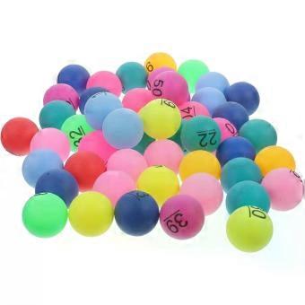 50pcs Raffle Drawing Balls 1-50 Number Balls Orange Perfect for Party Games