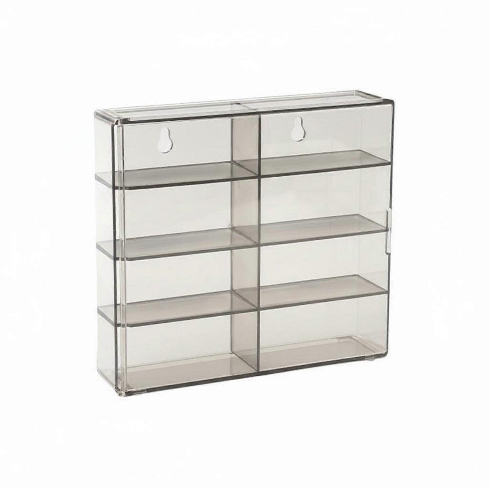 1:64 Scale Car Display Case Dustproof Stackable Model Car Storage Box Clear View